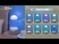 🐙 クラゲ型スピーカーランプ - バイブレーション、ライト、サウンドが一つに!💡 🐙 クラゲ型スピーカーランプ - バイブレーション、ライト、サウンドが一つに!💡
